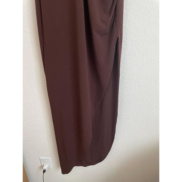 NOOKIE Revolve Chocolate Brown Cut Out Gown - Picture 8 of 10